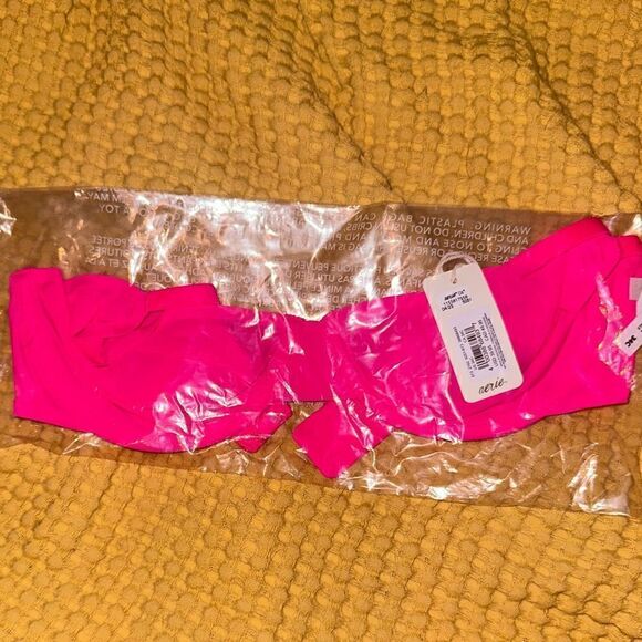 Aerie || NWTs Smoothez Full Coverage Lightly Lined Hot Pink Bra 34C - Picture 3 of 4